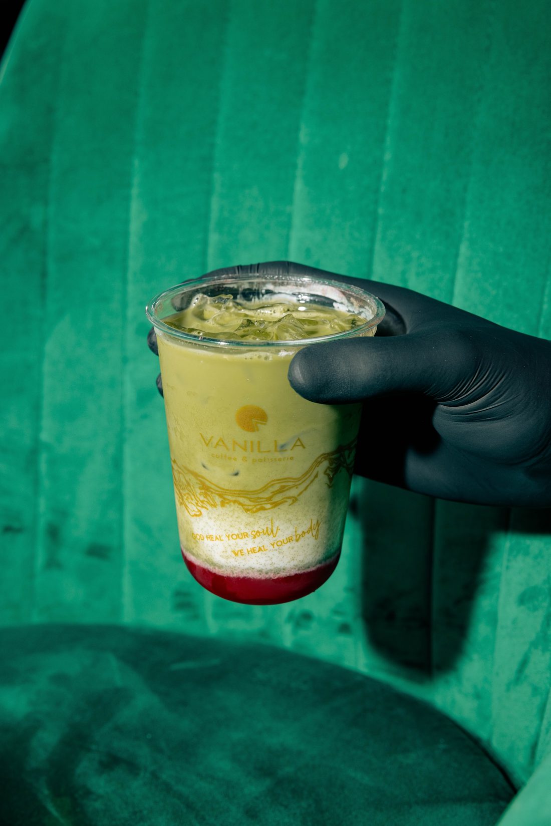 Iced matcha at Vanilla, Downtown Miami